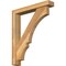 Ekena Millwork Balboa Block Rough Sawn Bracket w/ Offset Brace, Western Red Cedar, 4"W x 22"D x 26"H BKT0402X22X26BOA05RWR - alternate 1